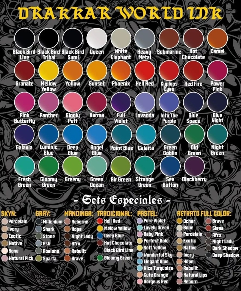 Paleta de colores Drakkar